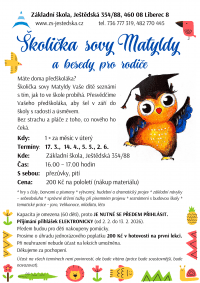 Školička sovy Matyldy_plakát 2026